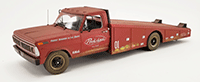Show product details for Acme - Ford F-350 Ramp Truck - Porkchop's Chop Shop (Rusted) (1970, 1/18 scale diecast model car, Sports Red Primer) A1801416