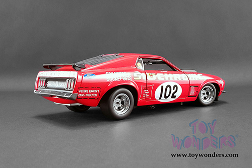 Acme - Ford Mustang Boss 302 Trans Am #102 "Sidchrome" Jim Richards DDA Collectible Series (1969, 1/18 scale diecast model car, Red) A1801829
