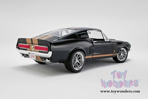 Acme - Ford Mustang Shelby&reg; GT500 Street Fighter Hardtop (1967, 1/18 scale diecast model car, Black/Gold) A1801837