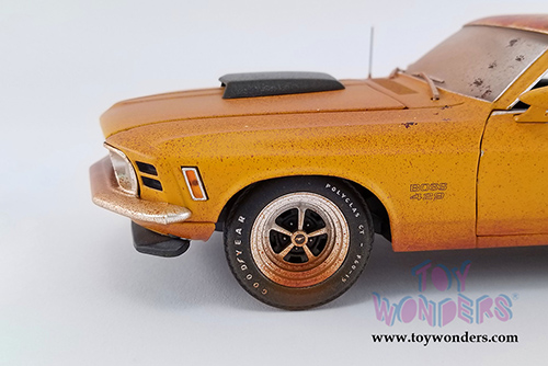 Acme - Ford Mustang Boss 429 - Pork Chop's Barn Find Boss (1970, 1/18 scale diecast model car, Weathered Grabber Orange) A1801838