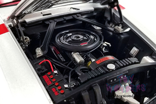 Acme - Ford Boss 302 Mustang Street Fighter Hardtop - Redline (1969, 1/18 scale diecast model car, Silver/Red) A1801842