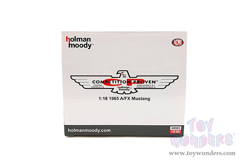 Acme - Ford Mustang A/FX "Holman Moody" (1965, 1/18 scale diecast model car, Red/Cream) A1801855