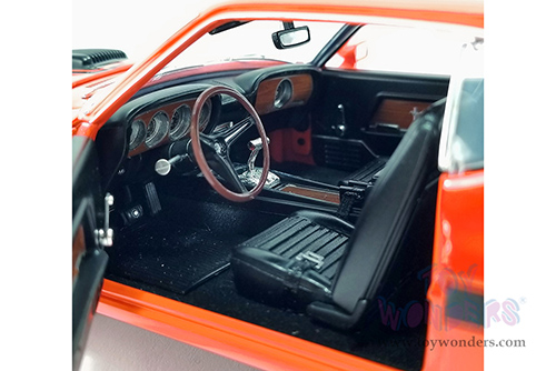 Acme - Ford Mustang Mach 1 "Sidewinder Special" (1970, 1/18 scale diecast model car, Orange/Black stripes) A1801861