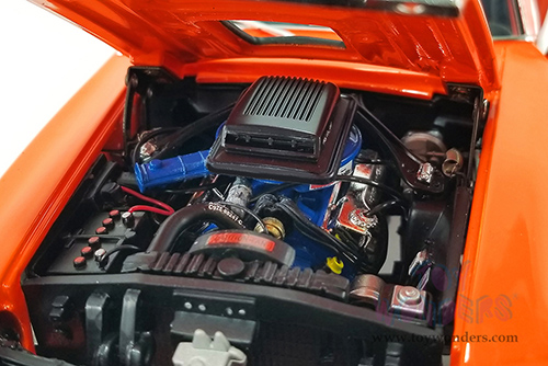 Acme - Ford Mustang Mach 1 "Sidewinder Special" (1970, 1/18 scale diecast model car, Orange/Black stripes) A1801861