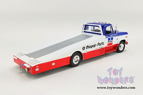 Acme - Dodge D300 Ramp Truck "Mopar Parts" (1970, 1/18 scale diecast model car, Blue/White/Red) A1801903