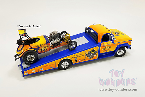 Acme - Dodge D-300 Ramp Truck "Original Rat Trap" (1970, 1/18 scale diecast model car, Orange/Blue) A1801907