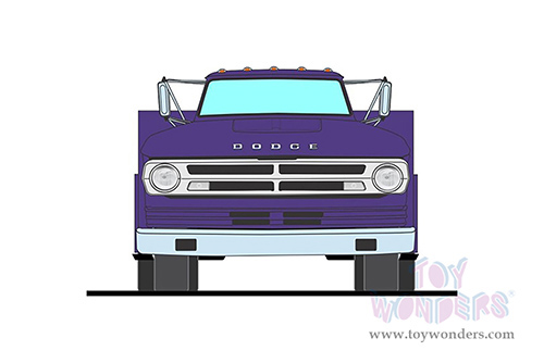 Acme - Dodge D-300 Ramp Truck (1970, 1/18 scale diecast model car, Plum Crazy) A1801913