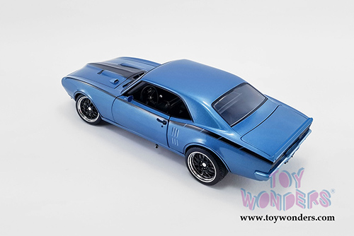 Acme - Pontiac&reg; Firebird Street Fighter Hardtop (1968, 1/18 scale diecast model car, Lucerne Blue w/Black stripes) A1805211