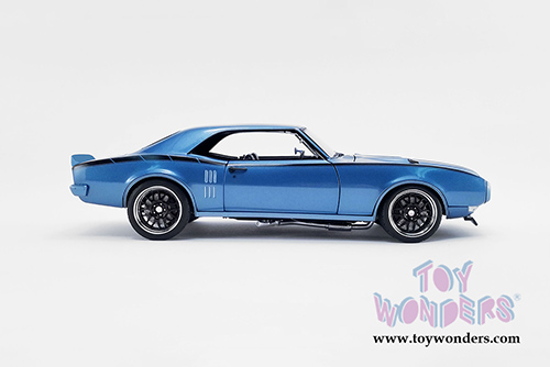Acme - Pontiac&reg; Firebird Street Fighter Hardtop (1968, 1/18 scale diecast model car, Lucerne Blue w/Black stripes) A1805211