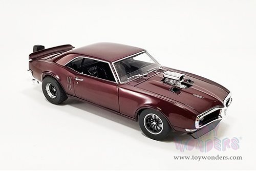 Acme Drag Outlaws - Pontiac Firebird Hardtop (1968, 1/18 scale diecast model car, Custom Maroon Metallic) A1805216