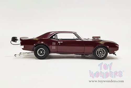 Acme Drag Outlaws - Pontiac Firebird Hardtop (1968, 1/18 scale diecast model car, Custom Maroon Metallic) A1805216