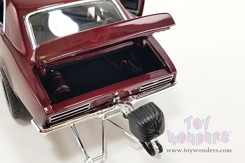 Acme Drag Outlaws - Pontiac Firebird Hardtop (1968, 1/18 scale diecast model car, Custom Maroon Metallic) A1805216