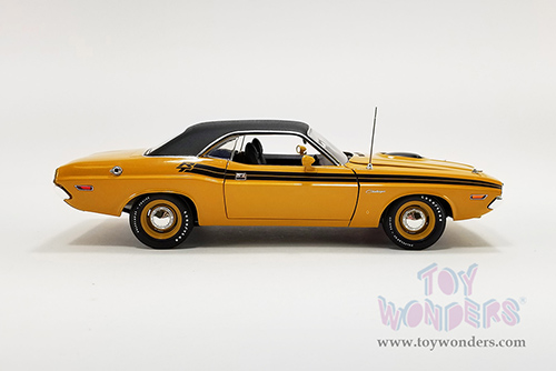 Acme | Dodge Challenger R/T Hemi with Vinyl Top (1971, 1/18 scale diecast model car, Butterscotch Orange) A1806023VT