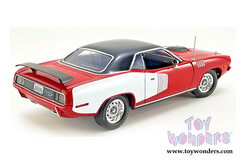 Acme - Plymouth Hemi Barracuda Hardtop (1971, 1/18 scale diecast model car, Red/White/Black) A1806121