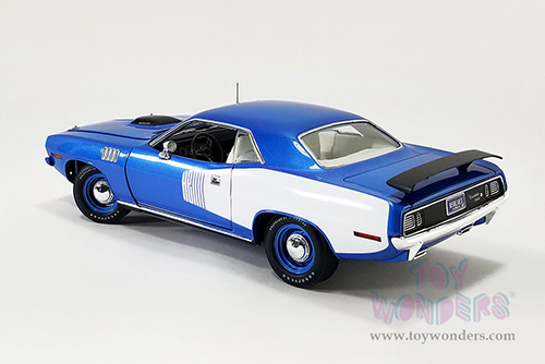 Acme - Plymouth HEMI&reg; Barracuda Hardtop (1971, 1/18 scale diecast model car, B5 Blue/White) A1806123