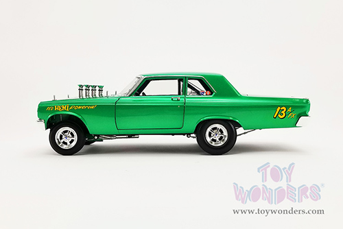Acme | Dodge Coronet&reg; AWB - "It's HEMI Powered!" (1965, 1/18 scale diecast model car, Custom Green Metallic) A1806507