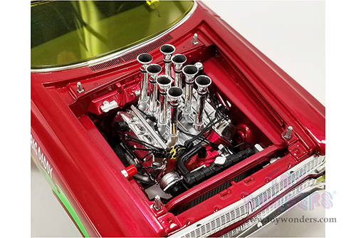 Acme - Plymouth AWB (Altered Wheel Base) "Big Daddy Rat Fink" (1965, 1/18 scale diecast model car, Red/Green) A1806508