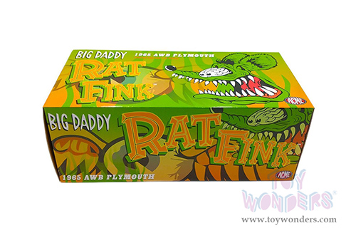 Acme - Plymouth AWB (Altered Wheel Base) "Big Daddy Rat Fink" (1965, 1/18 scale diecast model car, Red/Green) A1806508