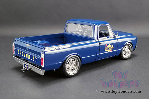 Acme - Chevrolet&reg; C-10 Sunoco Racing Shop Pickup Truck (1967, 1/18 scale diecast model car, Blue) A1807211