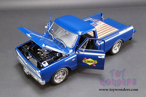 Acme - Chevrolet&reg; C-10 Sunoco Racing Shop Pickup Truck (1967, 1/18 scale diecast model car, Blue) A1807211