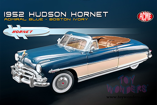 Acme - Hudson Hornet Convertible (1952, 1/18 scale diecast model car, Admiral Blue/Boston Ivory) A1807504