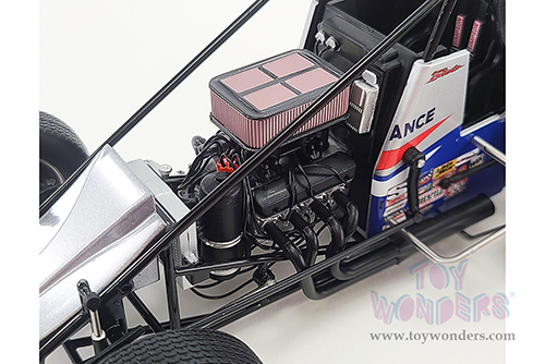 Acme - Winged Sprint Car #15 Donny Schatz "Carquest" World of Outlaws Sprint Car (2021, 1/18 scale diecast model car, Silver) A1809500