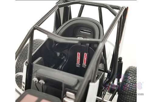 Acme - Winged Sprint Car #39 Sammy Swindell "Bear Archery" Swindell SpeedLab (2021, 1/18 scale diecast model car, White) A1809512