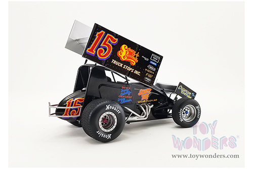 Acme - Winged Sprint Car #15 Donny Schatz "Schatz Crossroads Truck Stops Inc." First 410 Sprint Win 1994  (1/18 scale diecast model car, Black) A1809523