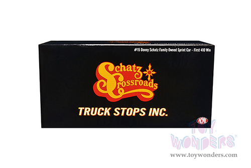 Acme - Winged Sprint Car #15 Donny Schatz "Schatz Crossroads Truck Stops Inc." First 410 Sprint Win 1994  (1/18 scale diecast model car, Black) A1809523