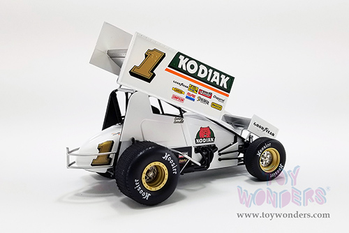Acme - Winged Sprint Car #1 Sammy Swindell "Kodiak Special" National Sprint Car Hall of Fame and Museum 1987 (1/18 scale diecast model car, White) A1809524