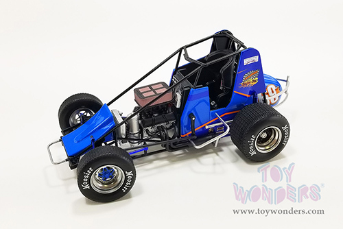 Acme - Winged Sprint Car #69K Lance Dewease "Hess Ornamental Iron" Kreitz Racing 2022 (1/18 scale diecast model car, Blue) A1822008