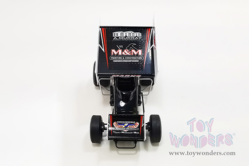 Acme - Winged Sprint Car #19 Brent Marks "BAPS Paints" Murray-Marks Motorsports 2022 (1/18 scale diecast model car, Black/White) A1822016