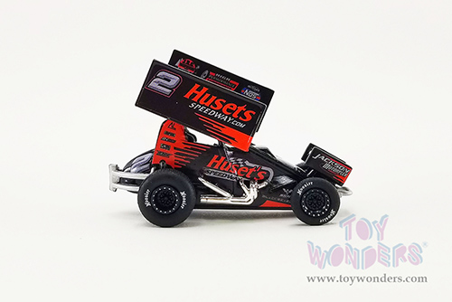 Acme - Winged Sprint Car #2 David Gravel "Husets Speedway" Big Game Motorsports (2021, 1/64 scale diecast model car, Black/Red) A6401001