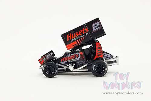 Acme - Winged Sprint Car #2 David Gravel "Husets Speedway" Big Game Motorsports (2021, 1/64 scale diecast model car, Black/Red) A6401001
