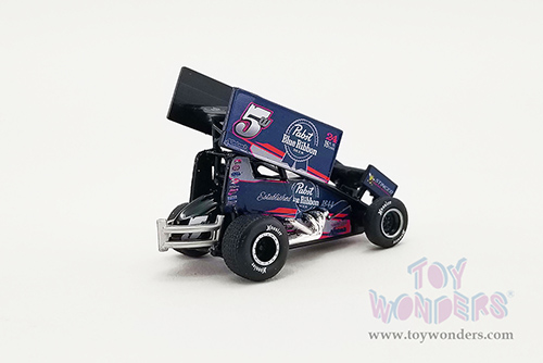 Acme - Winged Sprint Car #5 Lucas Wolfe "Pabst Blue Ribbon Beer" (2021, 1/64 scale diecast model car, Blue) A6401004