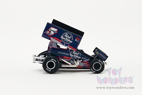 Acme - Winged Sprint Car #5 Lucas Wolfe "Pabst Blue Ribbon Beer" (2021, 1/64 scale diecast model car, Blue) A6401004