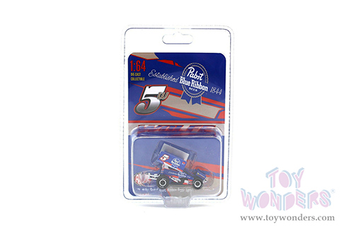 Acme - Winged Sprint Car #5 Lucas Wolfe "Pabst Blue Ribbon Beer" (2021, 1/64 scale diecast model car, Blue) A6401004