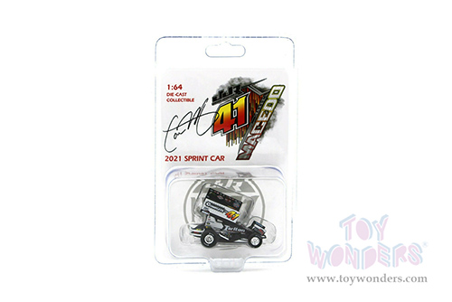 Acme - Winged Sprint Car #41 Carson Macedo "MVT" (2021, 1/64 scale diecast model car, Black) A6401009