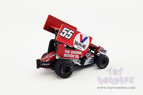 Acme - Winged Sprint Car #55 C.J. Leary "Valvoline" Alex Bowman Racing (2021, 1/64 scale diecast model car, Red) A6401010