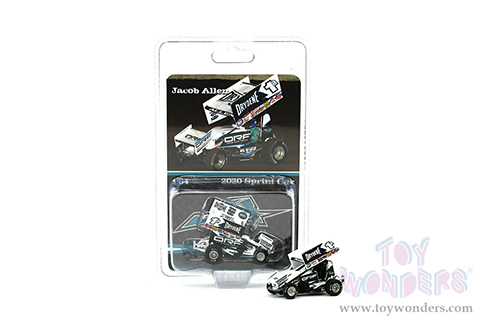 Acme - Winged Sprint Car #1A Jacob Allen Shark Racing "Drydene" (2020, 1/64 scale diecast model car, Dark Blue) A6401011