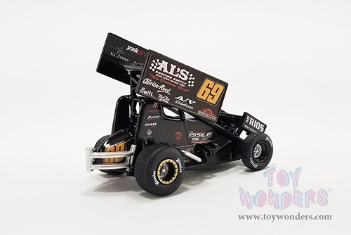 Acme - Winged Sprint Car #69 Bud Kaeding "Al's Roofing Supplies" Kaeding Performance (2022, 1/64 scale diecast model car, Black) A6422010