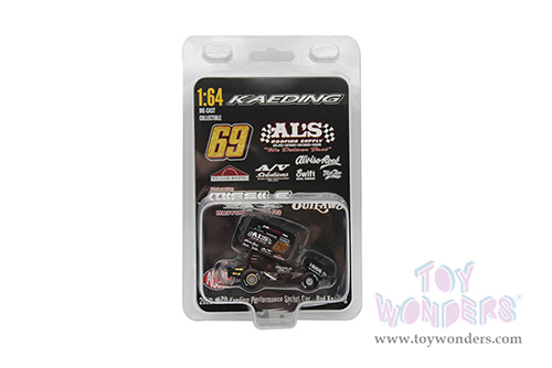 Acme - Winged Sprint Car #69 Bud Kaeding "Al's Roofing Supplies" Kaeding Performance (2022, 1/64 scale diecast model car, Black) A6422010