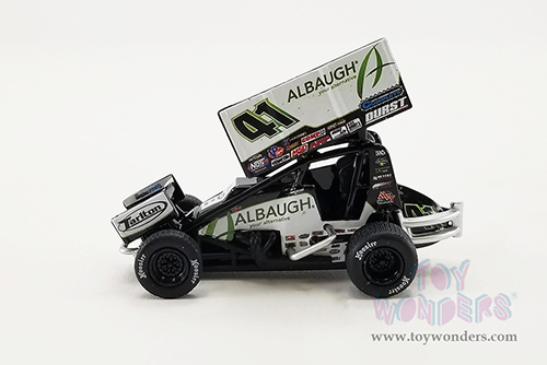 Acme - Winged Sprint Car #41 Carson Macedo "Albaugh" Jason Johnson Racing (2022, 1/64 scale diecast model car, Black/White) A6422011