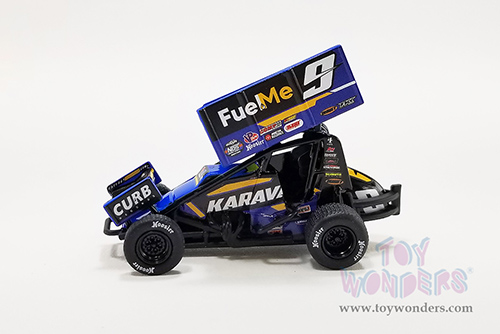 Acme - Winged Sprint Car #9 Kasey Kahne "Karavan - Fuel Me" Kasey Kahne Racing (2022, 1/64 scale diecast model car, Black) A6422012