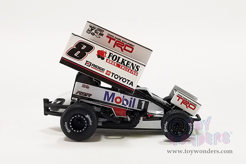 Acme - Winged Sprint Car #8 Aaron Reutzel "Mobil 1" Roth Motorsports (2022, 1/64 scale diecast model car, Black) A6422015