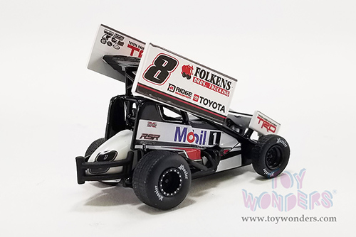 Acme - Winged Sprint Car #8 Aaron Reutzel "Mobil 1" Roth Motorsports (2022, 1/64 scale diecast model car, Black) A6422015