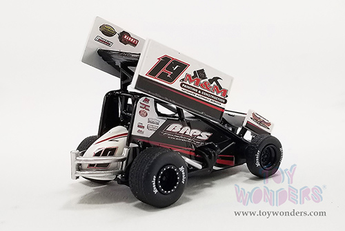 Acme - Winged Sprint Car #19 Brent Marks "BAPS Paints" Murray-Marks Motorsports (2022, 1/64 scale diecast model car, Black) A6422016