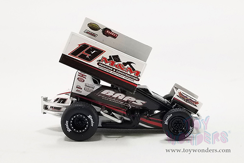 Acme - Winged Sprint Car #19 Brent Marks "BAPS Paints" Murray-Marks Motorsports (2022, 1/64 scale diecast model car, Black) A6422016