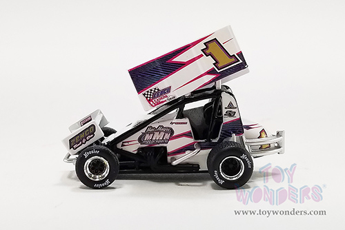 Acme - Winged Sprint Car #1 Logan Wagner "ZEMCO" Mac Magee Motorsports (2022, 1/64 scale diecast model car, White) A6422017