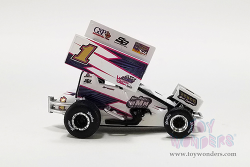 Acme - Winged Sprint Car #1 Logan Wagner "ZEMCO" Mac Magee Motorsports (2022, 1/64 scale diecast model car, White) A6422017